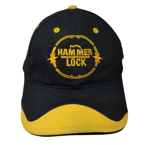 Hammer Lock Slideback Baseball Cap Black One Size Adjustable Embroidered Gillman - Picture 1 of 9